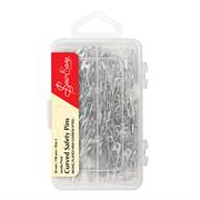 Curved Safety Pins, 150 pcs, Size 2